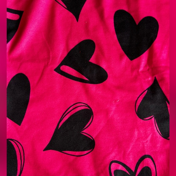 Toddler Girls Hot Pink With Black Hearts Valentines Day Sweater ๐ - Picture 5 of 6